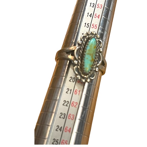 Vintage Sterling silver Bell Trading post Southwestern Turquoise  ring 925 - Picture 7 of 9